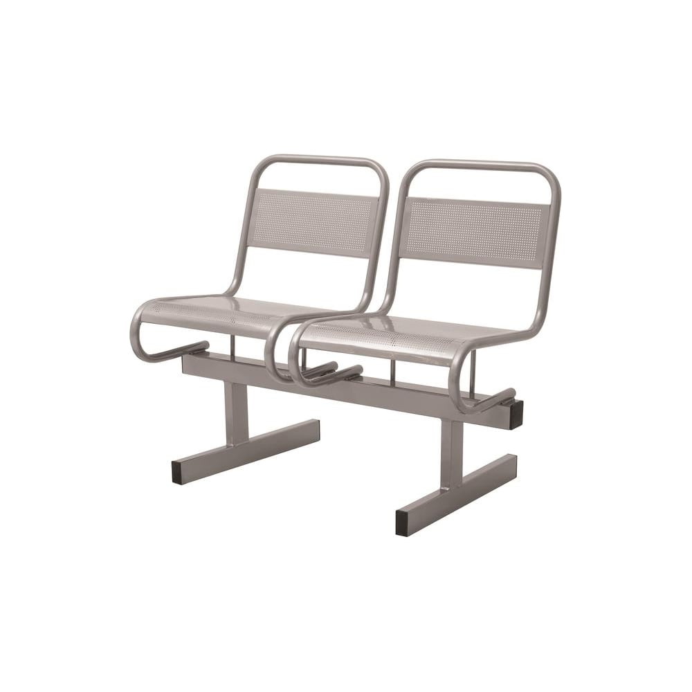 Изображение товара Многоместная офисная секция ООО Комус ud_раунд перфорированная 2 места серый