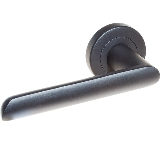 Изображение товара Ручка Doorlock dl звездная линия, libra m008r black matt, черная матовая, a=35-55 мм, круглая розетка 73753