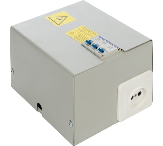 Изображение товара Ящик с понижающим трансформатором МЭК ЭЛЕКТРИКА ятп - 0,25 220/42 (3 авт) (225x150x125) MEC26107