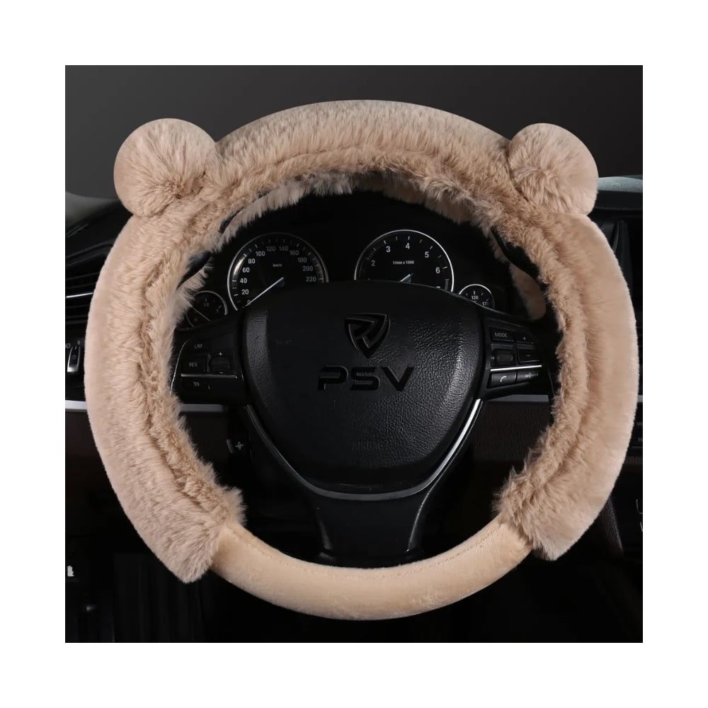 Изображение товара Оплетка на руль из искусственного меха PSV MISHKA Premium Бежевый размер M