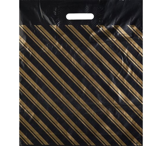 Изображение товара Пакет ООО Комус с вырубной ручкой, пвд, 40x47см, 55 мкм, 50 шт в упаковке 415180