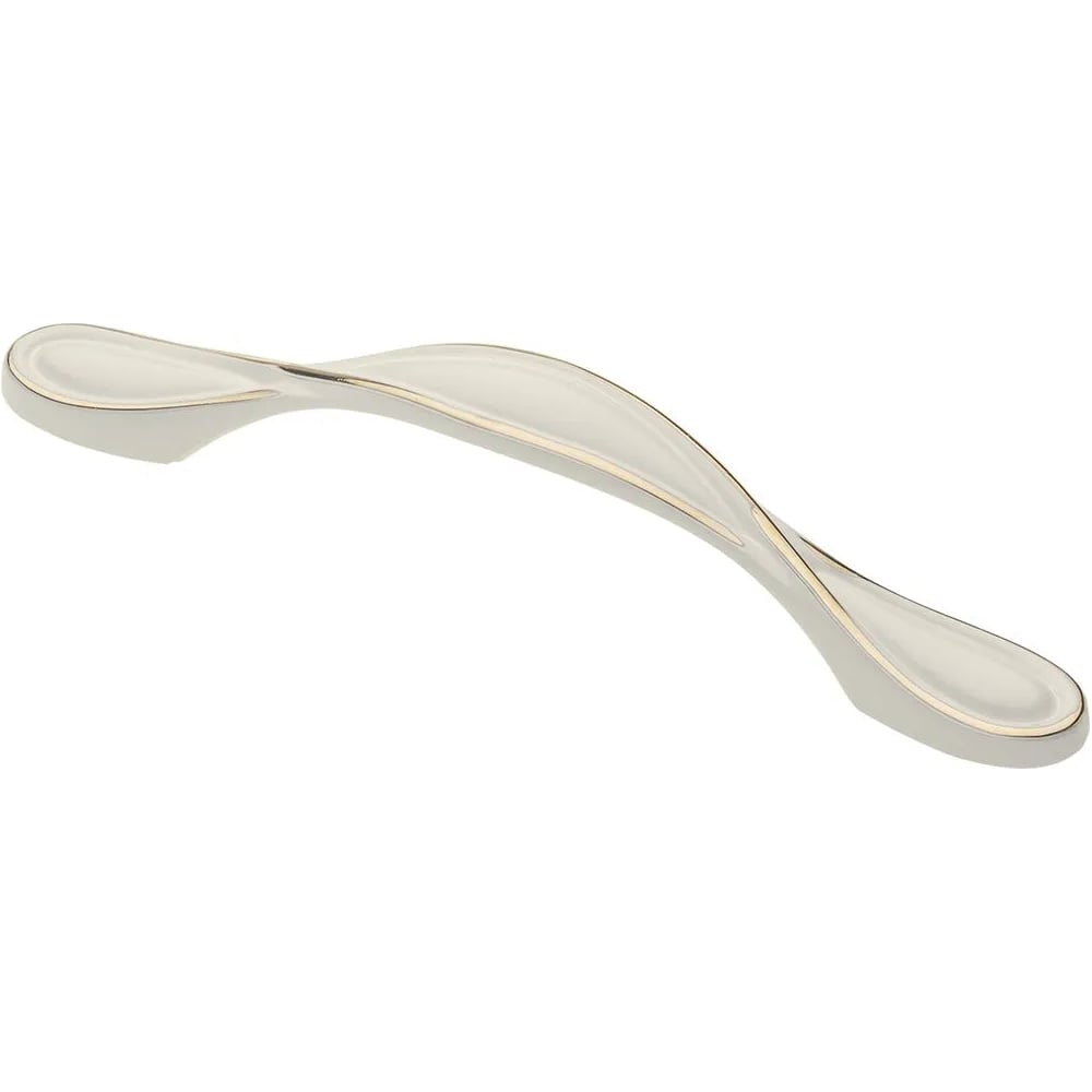 Изображение товара Ручка мебельная GTV ROYAL5 96 мм белый и золото с матовым покрытием