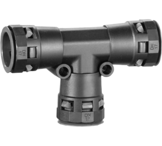 Изображение товара Тройник DKC DN 29 29 29 мм, полиамид, цвет черный PAT29N