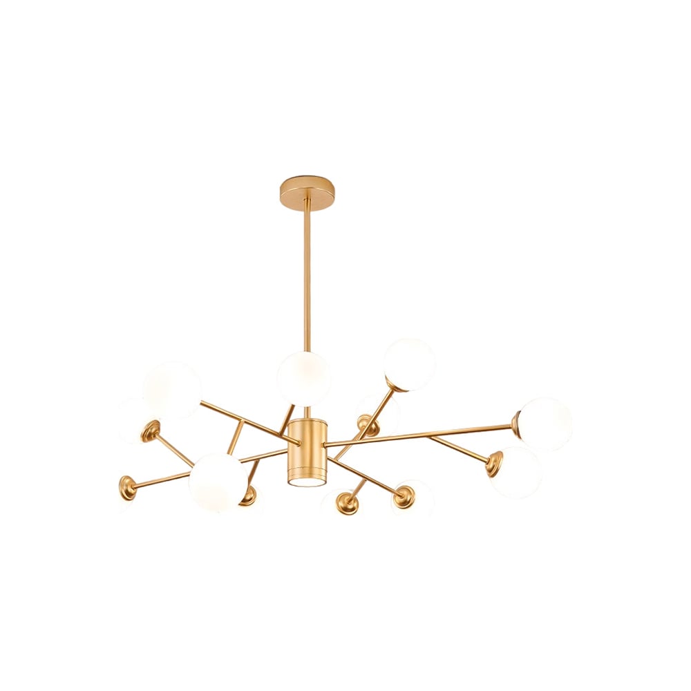 Изображение товара Люстра Балтийский светлячок золотая 12 плафонов регулируемая цветовая температура