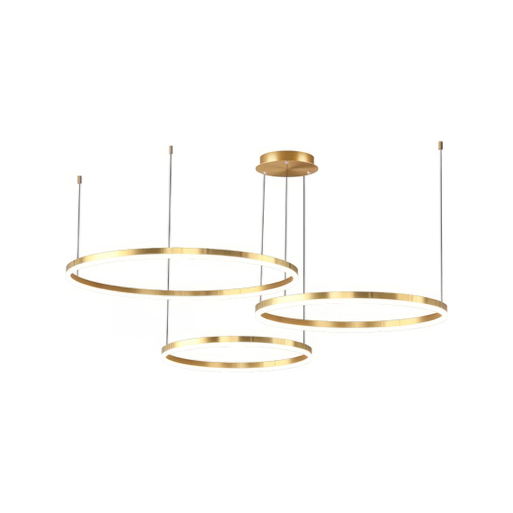 Изображение товара Потолочная светодиодная люстра Балтийский светлячок 3 кольца регул цвет Т27-60 Вт 18000лм