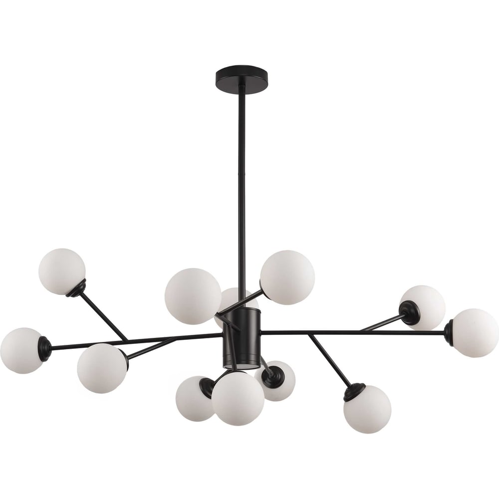 Изображение товара Люстра Балтийский светлячок черная 12 плафонов светодиодная стиль сканди модель DDT-1012CH