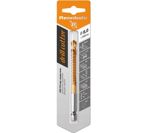 Изображение товара Сверло-фреза Drill-Cutter 8x103 мм RENNBOHR 672208