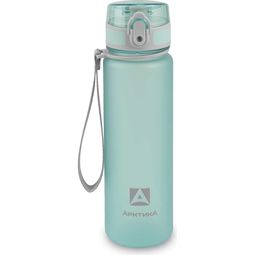 Изображение товара Тритановая бутылка Арктика 500 мл голубая матовая с ситечком и поилкой