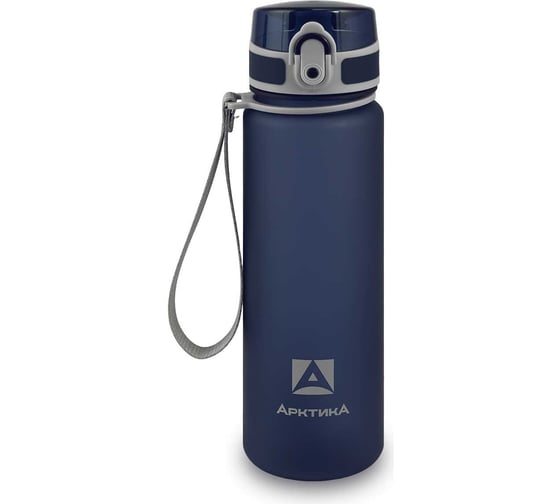 Изображение товара Тритановая бутылка Арктика 500 мл, синяя матовая, с ситечком 720-500-BLM