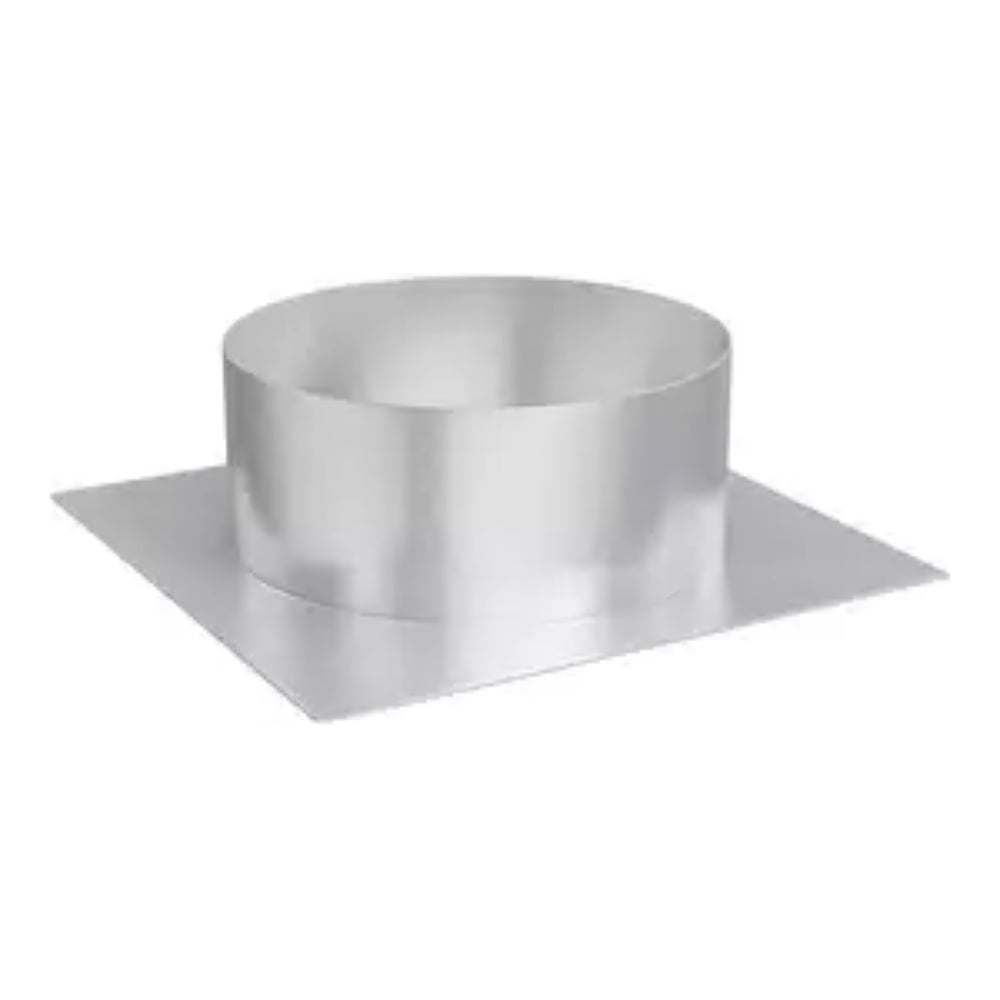 Изображение товара Плоское основание для труб диаметр 200 мм из нержавеющей стали AISI 304 295x295 мм