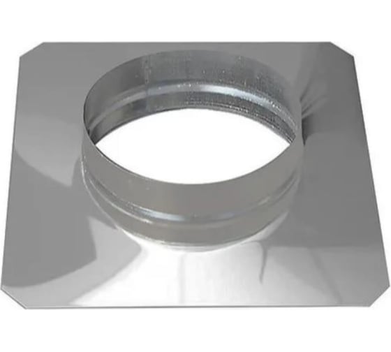 Изображение товара Плоское основание для т/д 125 мм, основание 295x295 мм, нержавеющая сталь AISI 304 ООО Вентмаркет OSND125nerz