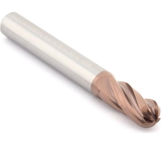 Изображение товара Фреза сферическая твердосплавная по нержавеющей и жаропрочной стали CNCINS MS31.Z4.10.40.100.30.D10.TiAlSiXN