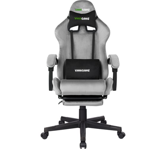 Изображение товара Игровое компьютерное кресло VMMGame THRONE VELOUR, велюр серый OT-B31-VRGY