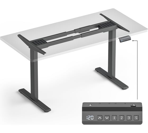 Изображение товара Моторизированное подстолье с регулировкой по высоте ONKRON черное CDF222E CDF222E-B