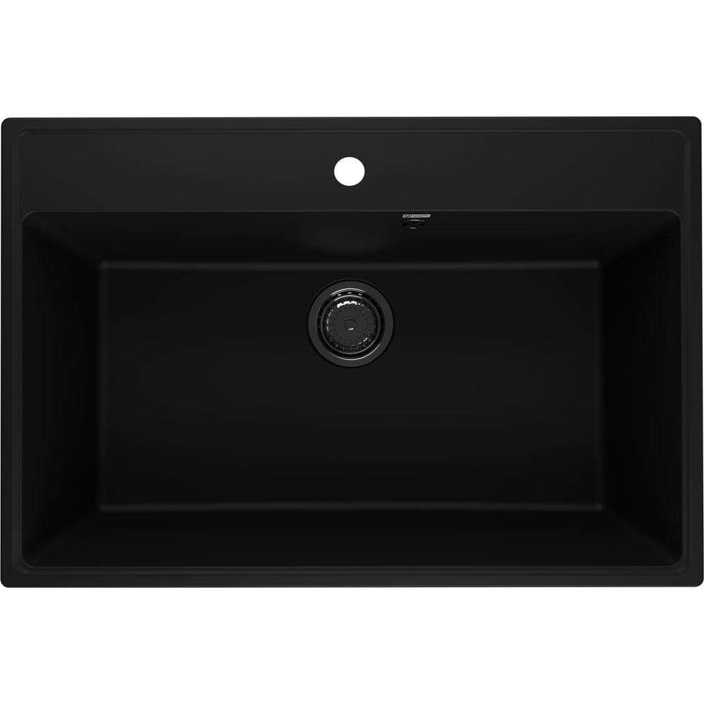 Изображение товара Кухонная мойка ULGRAN Quartz Уголь Forte 760-07, врезная, прямоугольная, матовая