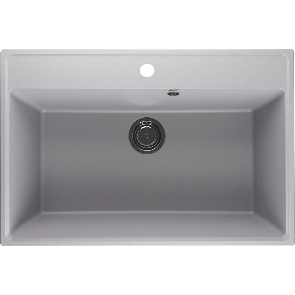 Изображение товара Мойка кухонная ULGRAN Quartz Платина Forte 760-04 врезная, матовая, прямоугольная
