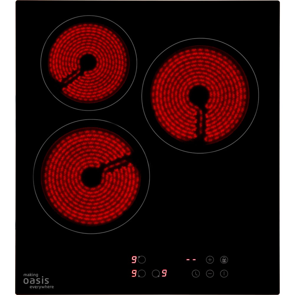 Изображение товара Электрическая варочная панель OASIS P-3SBS 3 конфорки стеклокерамика сенсорное управление