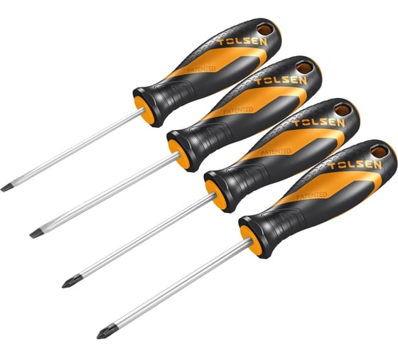 Изображение товара Набор отверток TOLSEN GRIPro 4 предмета 20179