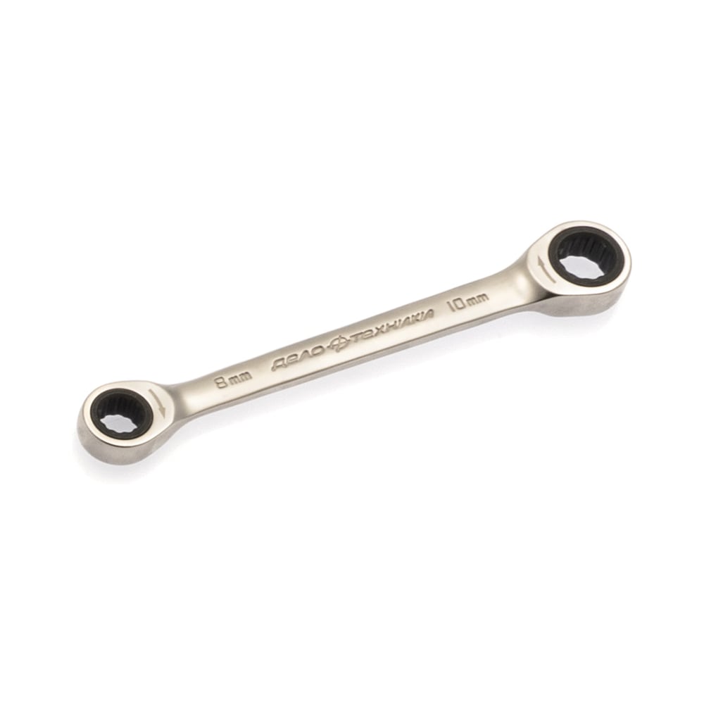 Изображение товара Двусторонний трещоточный ключ 8х10 мм Дело Техники