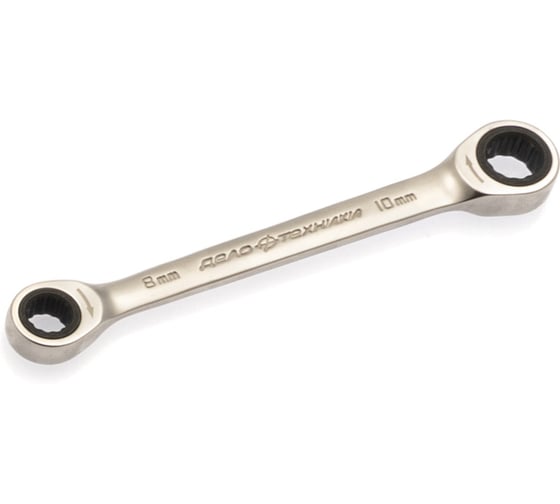 Изображение товара Двусторонний трещоточный ключ Дело Техники 8х10 мм 515710