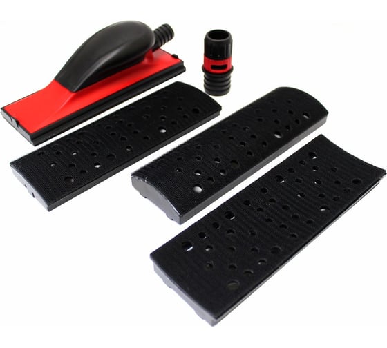 Изображение товара Шлифовальный блок Русский Мастер 70x198 мм, с подошвами, с плоским, вогнутым и выпуклым дном РМ-381942