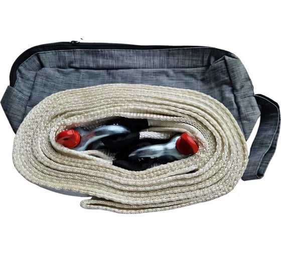 Изображение товара Рывковый буксировочный трос Avto Vins полиамид 12т, 6 м, с шаклами скоба-скоба, для авто до 5 тонн 7033227