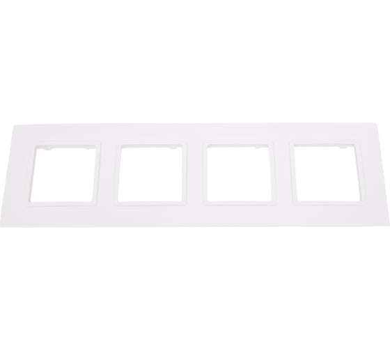 Изображение товара Рамка для розеток и выключателей ЭРА Elegance 14501401 Classic, на 4 поста, белый Б0060586