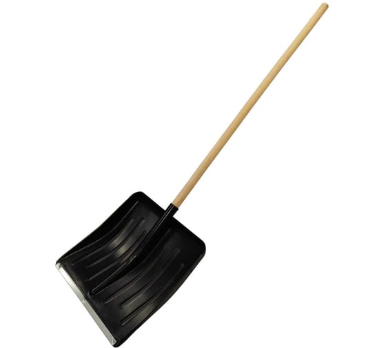 Изображение товара Лопата №1 ООО ПК Тандем-АГРО 430x435 мм, с оцинкованной планкой, d=32 мм, с деревянным черенком 1200 мм высшего сорта 4670016432032