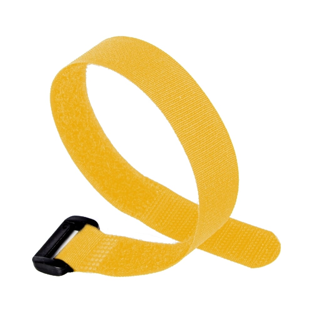 Изображение товара Ремни-липучки Comfix 450x25 мм упаковка 10 шт желтые прочные нейлоновые
