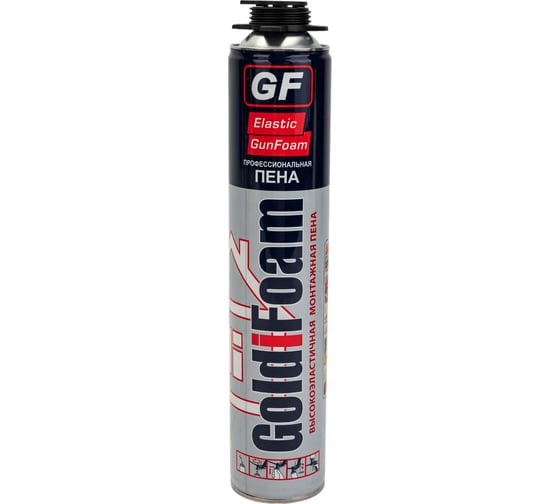 Изображение товара Эластичная монтажная пена GoldiFoam Elastik, профессиональная, 850мл 199128550