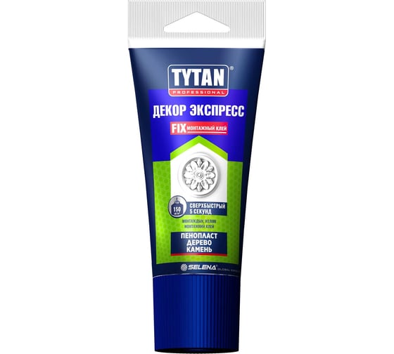 Изображение товара Монтажный клей TYTAN PROFESSIONAL Декор Экспресс 16165, акриловый, 210 г, белый  247384