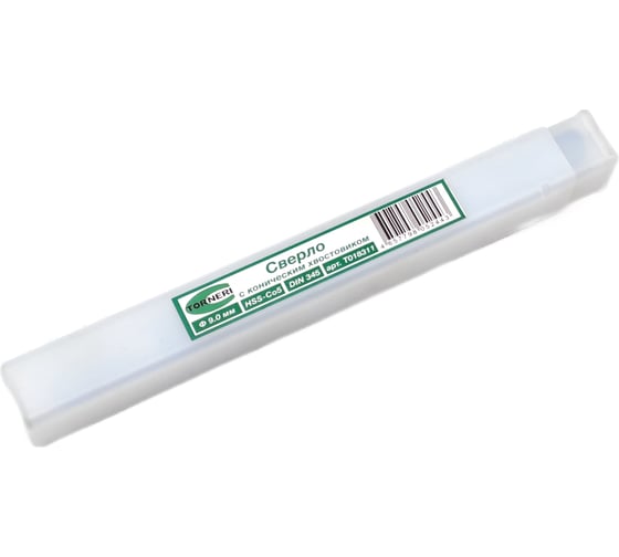 Изображение товара Сверло по металлу к/х 9х81х162 мм, КМ1, HSS-Co5, DIN 345 TORNERI Т018311