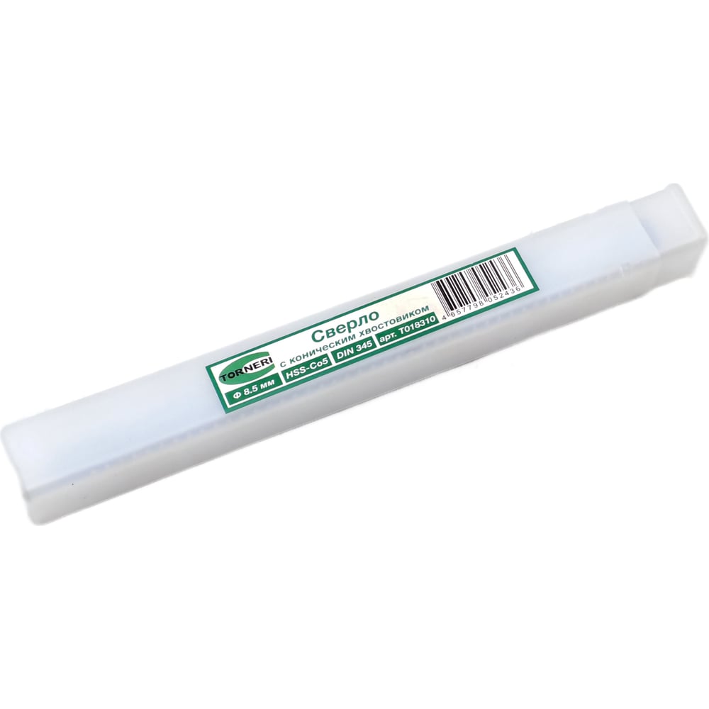 Изображение товара Сверло по металлу к/х 8.5х75х156 мм HSS-Co модель T018310 Торнери