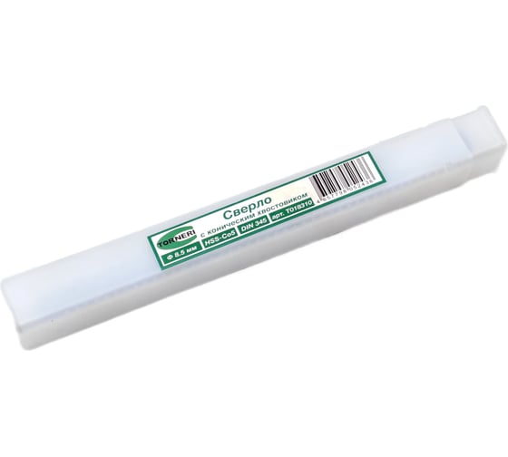 Изображение товара Сверло по металлу к/х 8.5х75х156 мм, КМ1, HSS-Co5, DIN 345 TORNERI Т018310