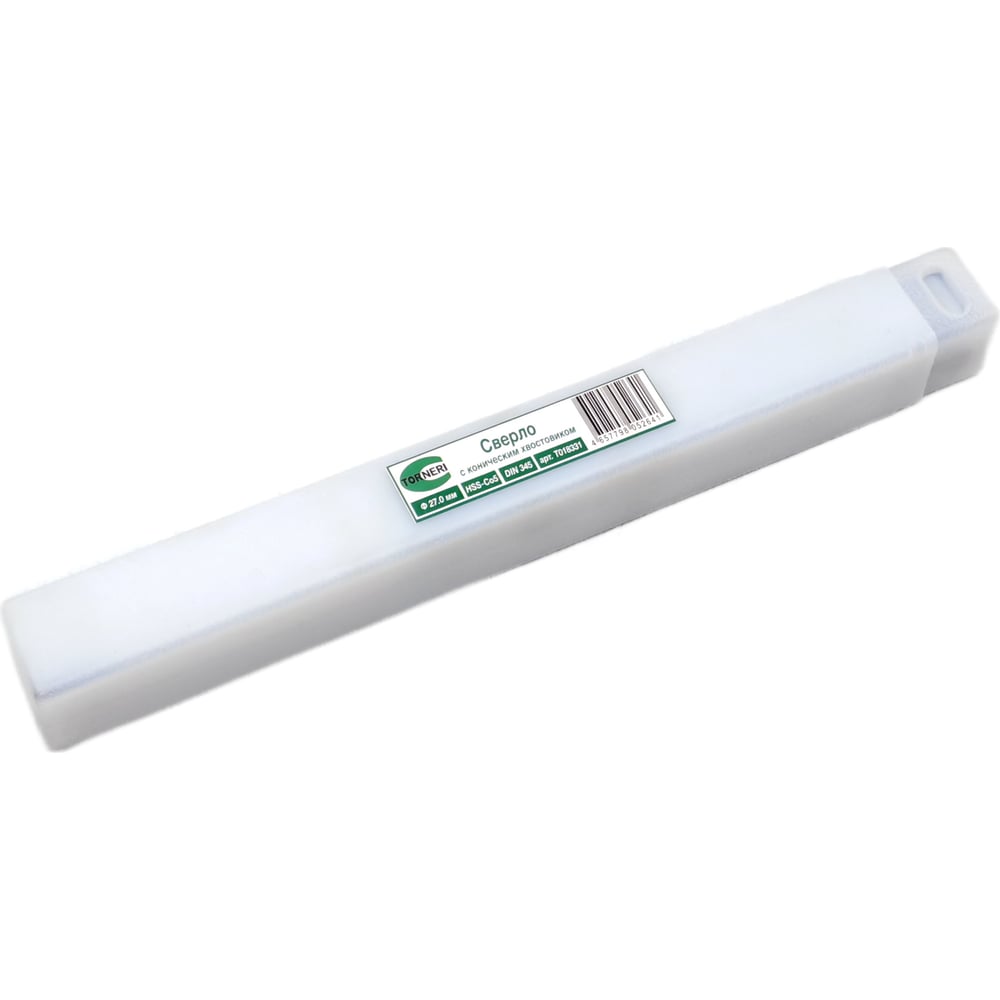 Изображение товара Сверло по металлу TORNERI HSS-Co5 27х170х291 мм DIN 345 МК-3