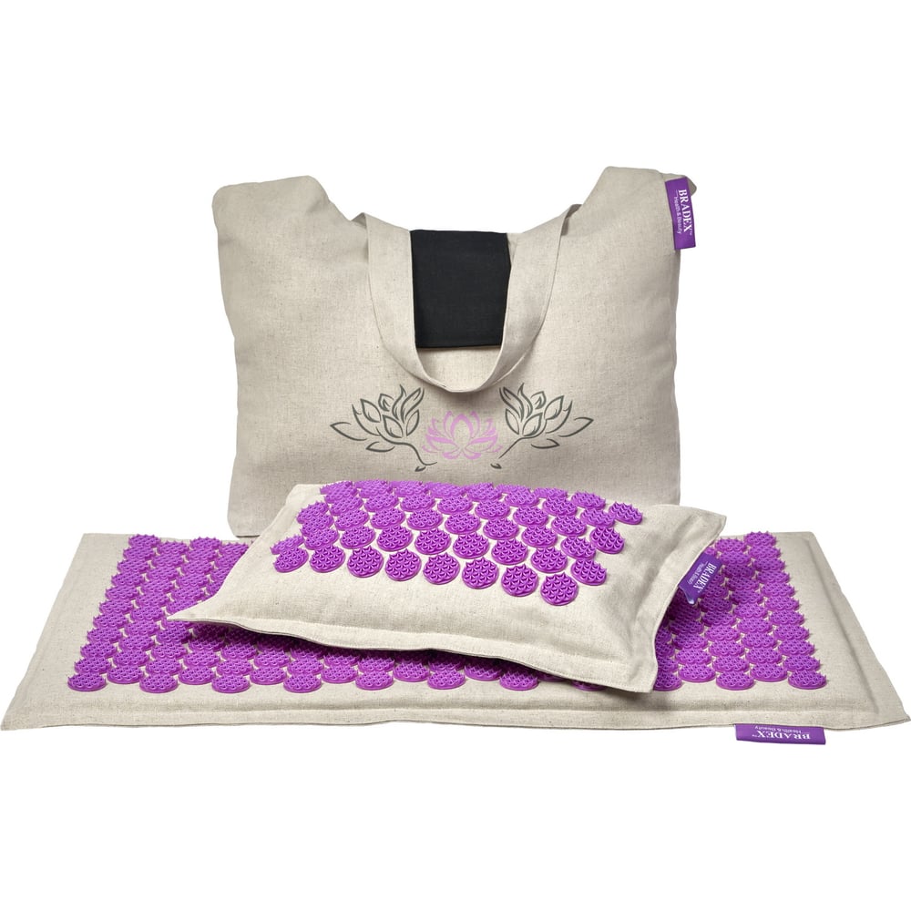 Акупунктурный набор BRADEX набор для творчества и декора перья белые наполнитель фиолетовый
