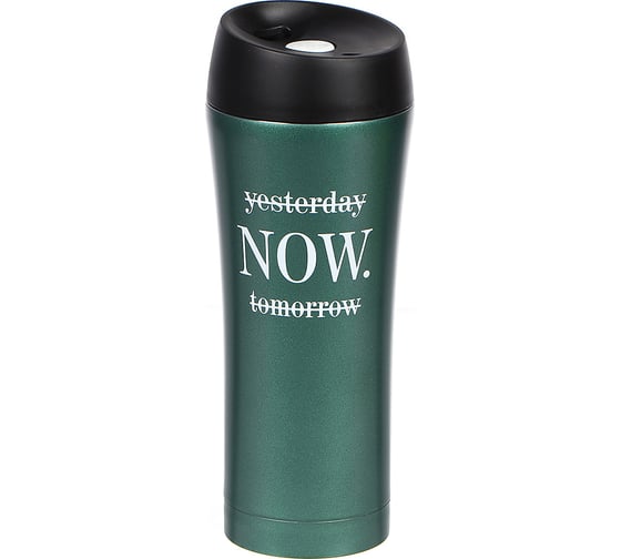 Изображение товара Термокружка DANIKS нерж, 0.45 л, узк.горл, женский стиль 3, колба нерж, изумруд, sl-nt015-328 430661