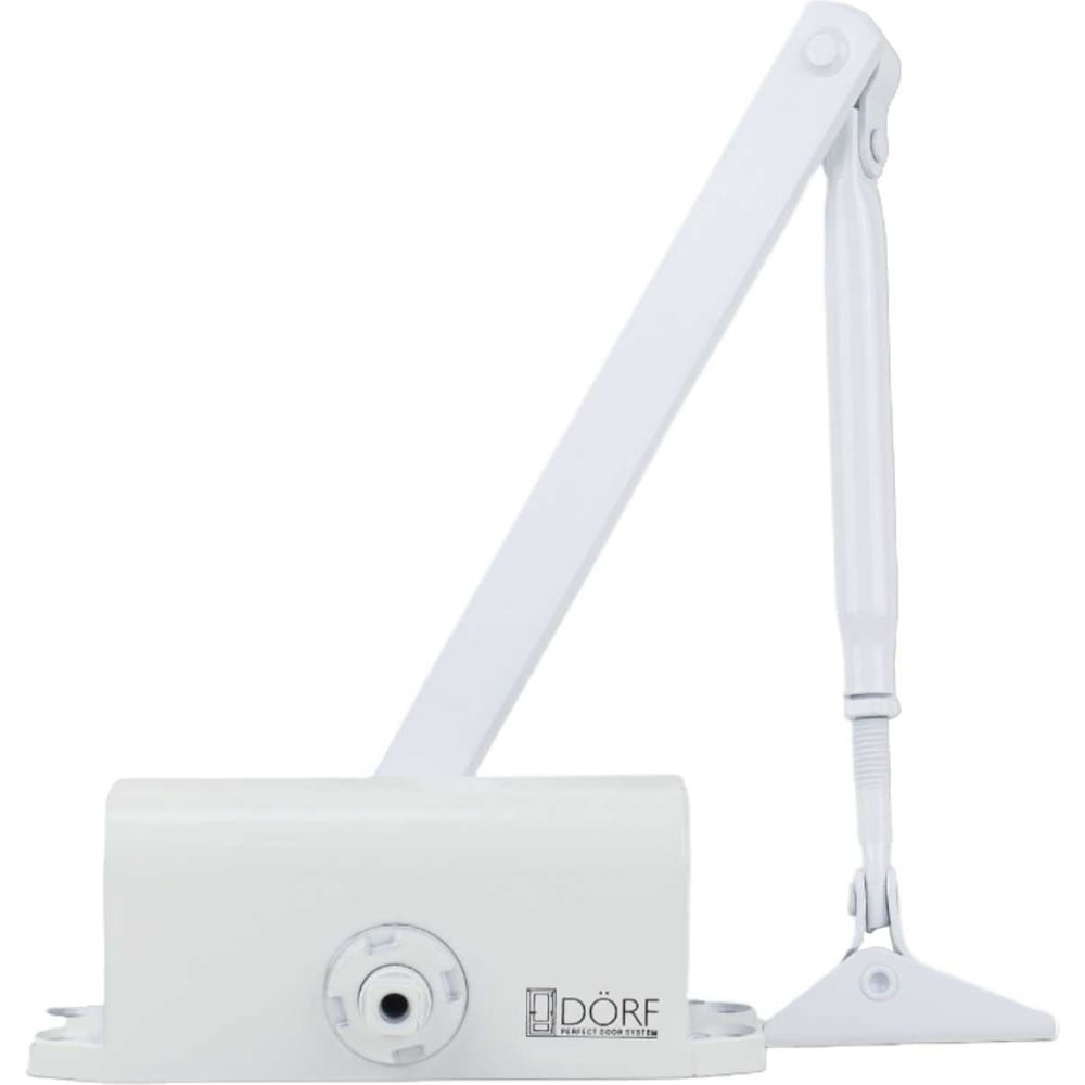 Изображение товара Дверной доводчик DORF economy l-8222, белый, до 45 кг