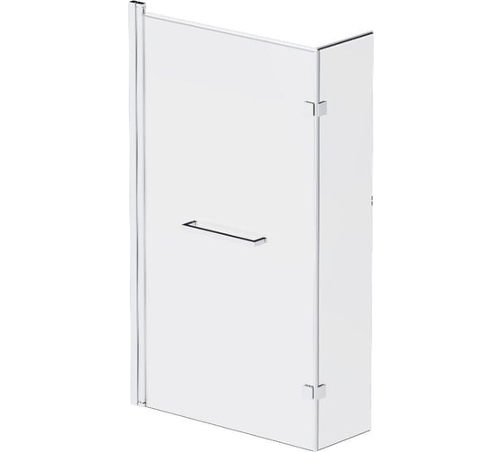 Изображение товара Душевая шторка на борт ванны Damixa 150x80, профиль анод., стекло прозрачное,полотенцедержатель DX35WBS-D7W1-150MT