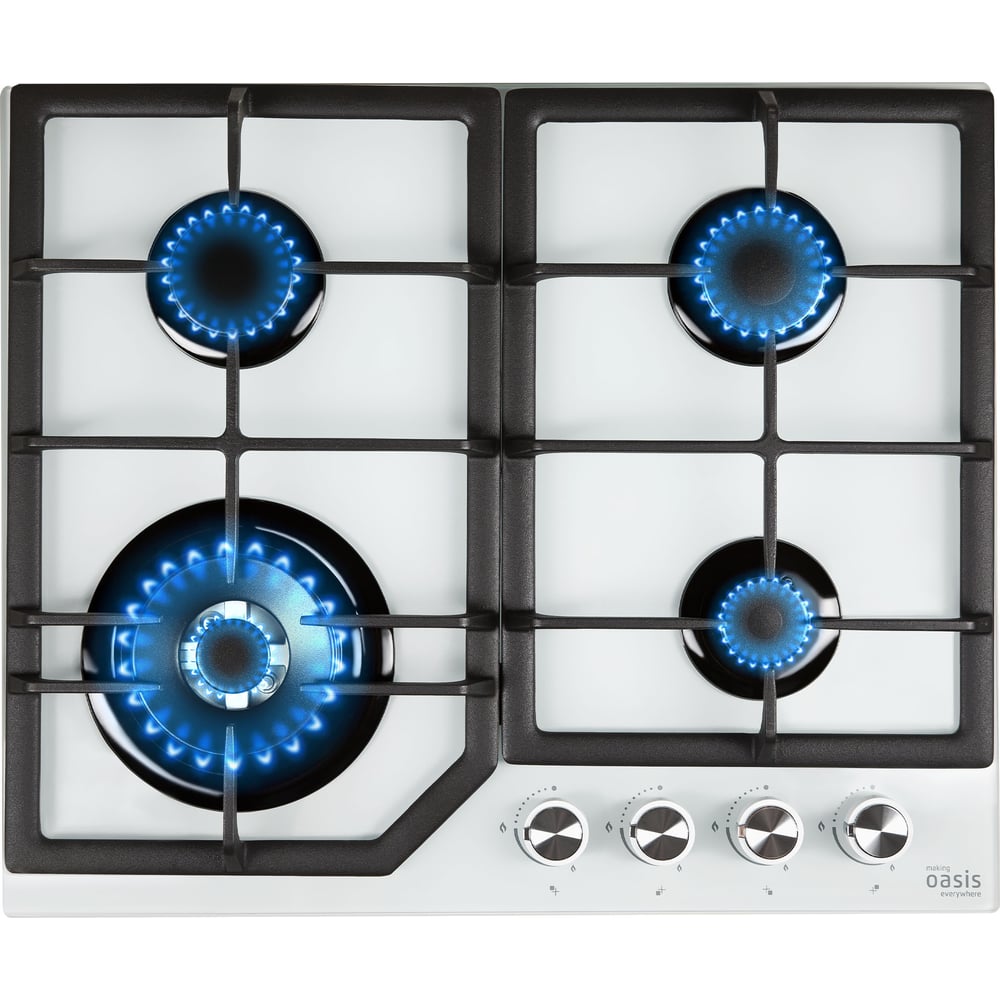 Изображение товара Газовая варочная панель OASIS P-GWT 4 конфорки стекло современный дизайн