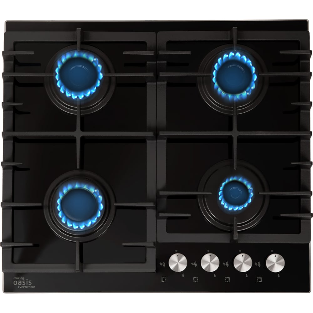 Изображение товара Газовая варочная панель OASIS P-GBR 4 конфорки современный дизайн