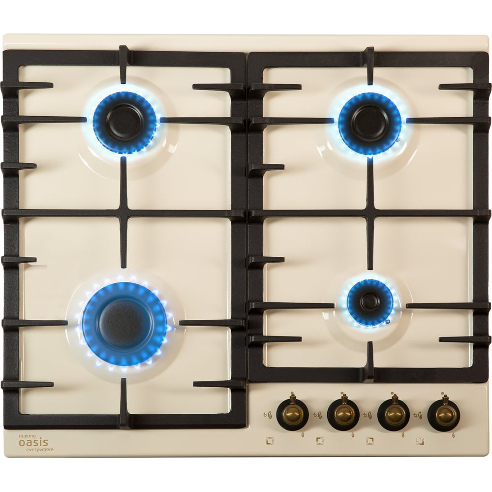 Изображение товара Газовая варочная панель OASIS P-MRRP 4 конфорки современный дизайн