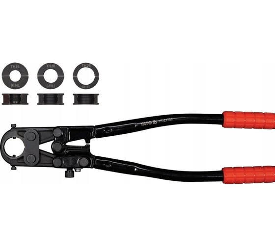 Изображение товара Пресс для металлопластиковых труб YATO PEX-AL-PEX TH16-26 YT-21750