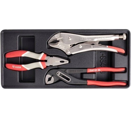 Изображение товара Ложемент для выдвижного ящика YATO клещи, 3 предмета YT-55463