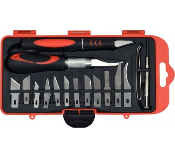 Изображение товара Набор резцов для точных работ YATO 16 предметов, пластиковый бокс YT-75370