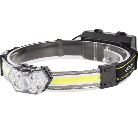 Изображение товара Аккумуляторный налобный фонарь Smartbuy 8 вт led + 5вт cob+stop light SBF-HL044b