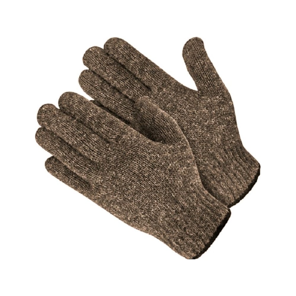 Изображение товара Одинарные коричневые перчатки с начесом для садовых работ XL