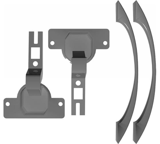 Изображение товара Комплект фурнитуры для стеклянных дверей ООО Комус д_easy director 2 шт. 967912