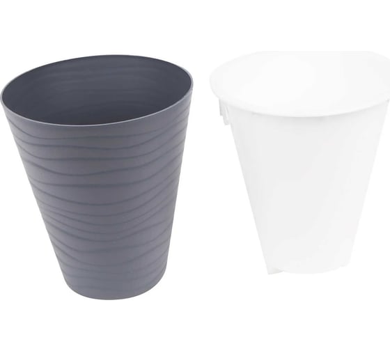 Изображение товара Горшок ООО КЗНМ валенсия антрацит d17, 2 л 528431