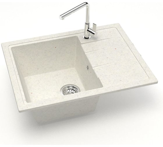 Изображение товара Мойка AQUADREAM матовая 150/Q7 хлопок прямоугольная с крылом AQ150Q007